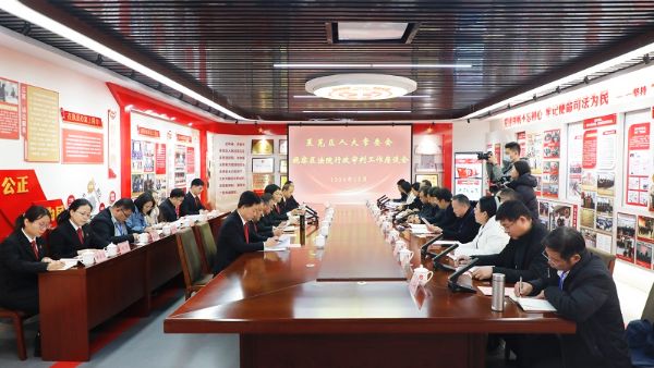 莱芜区人大常委会视察区人民法院行政审判工...